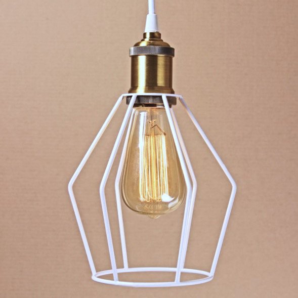 Подвесной светильник Wire Cage Pendant Trew White