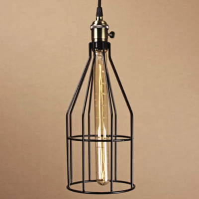 Подвесной светильник Wire Cage Pendant Twix Black