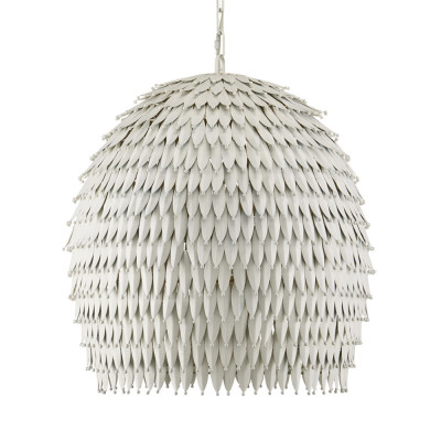 Подвесной светильник белый металлический в форме купола White Natural Lines