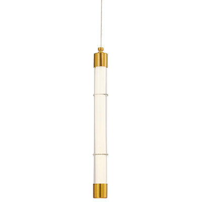 Подвесной светильник в форме цилиндра Trumpet Tube Brass