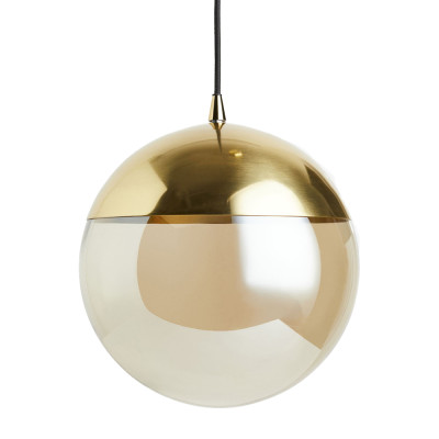 Подвесной светильник в форме шара из дымчатого стекла Composition