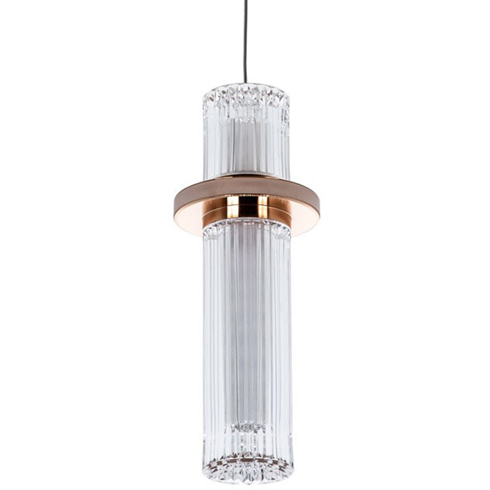 Подвесной светильник золото Odile Acrylic Tube Hanging Lamp Gold