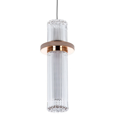 Подвесной светильник золото Odile Acrylic Tube Hanging Lamp Gold