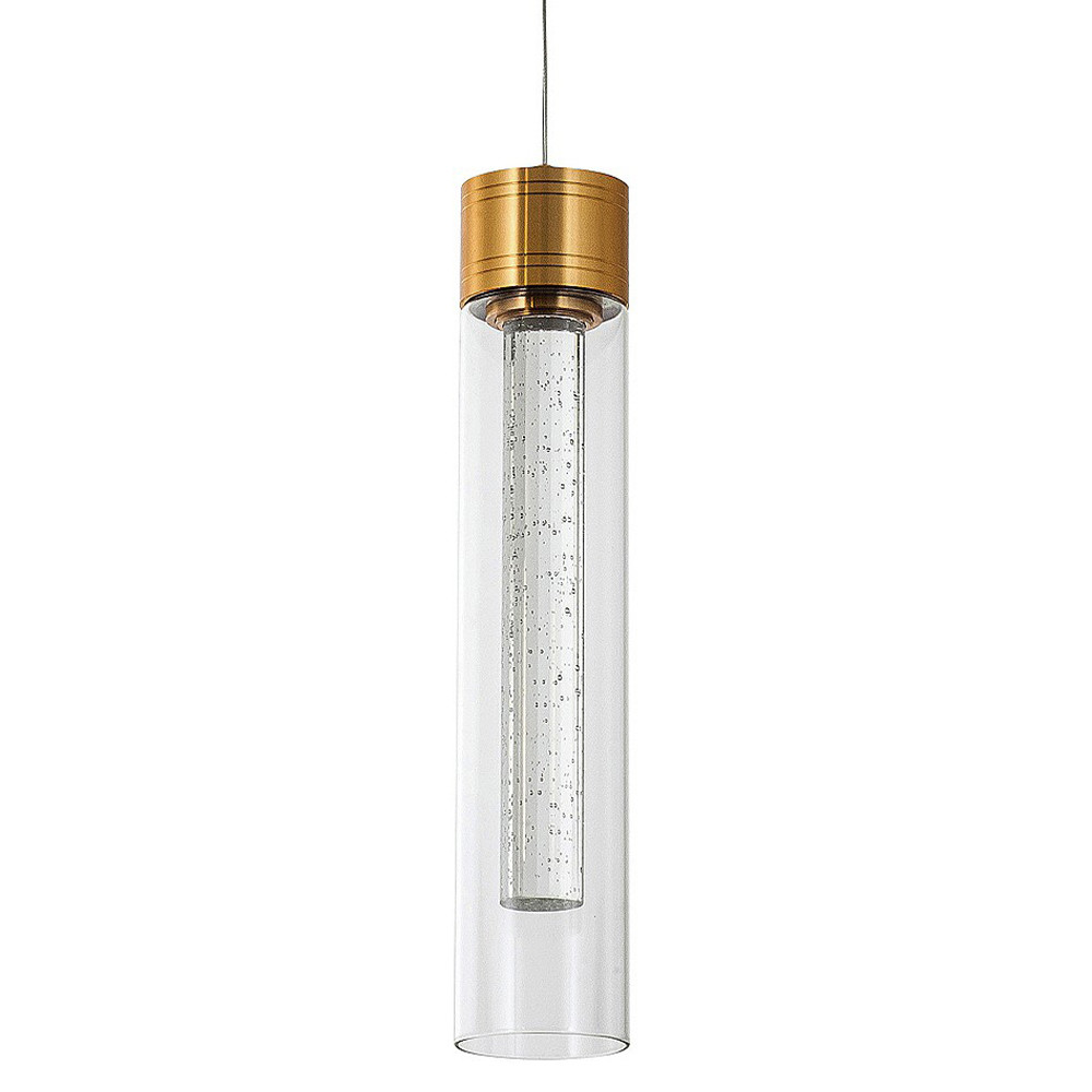 Подвесной светильник золото Sparkling Bubbles Tube Gold Hanging Lamp