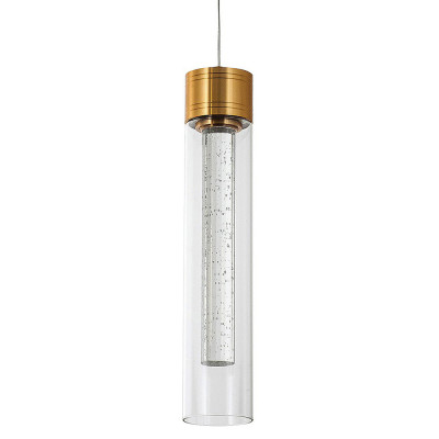 Подвесной светильник золото Sparkling Bubbles Tube Gold Hanging Lamp