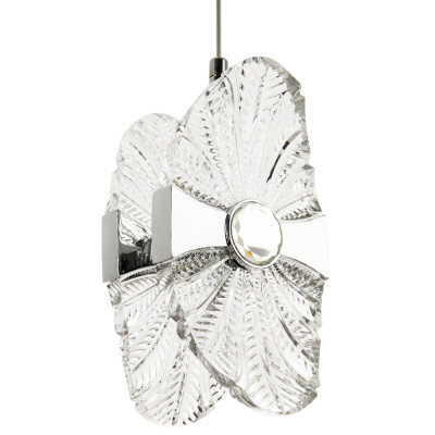 Подвесной светильник из хрусталя Fleuretta Crystal Chrome Hanging Lamp