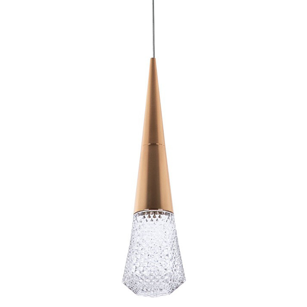 Подвесной светильник капля Acrylic Droplet Gold Hanging Lamp