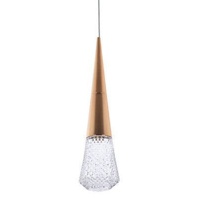 Подвесной светильник капля Acrylic Droplet Gold Hanging Lamp
