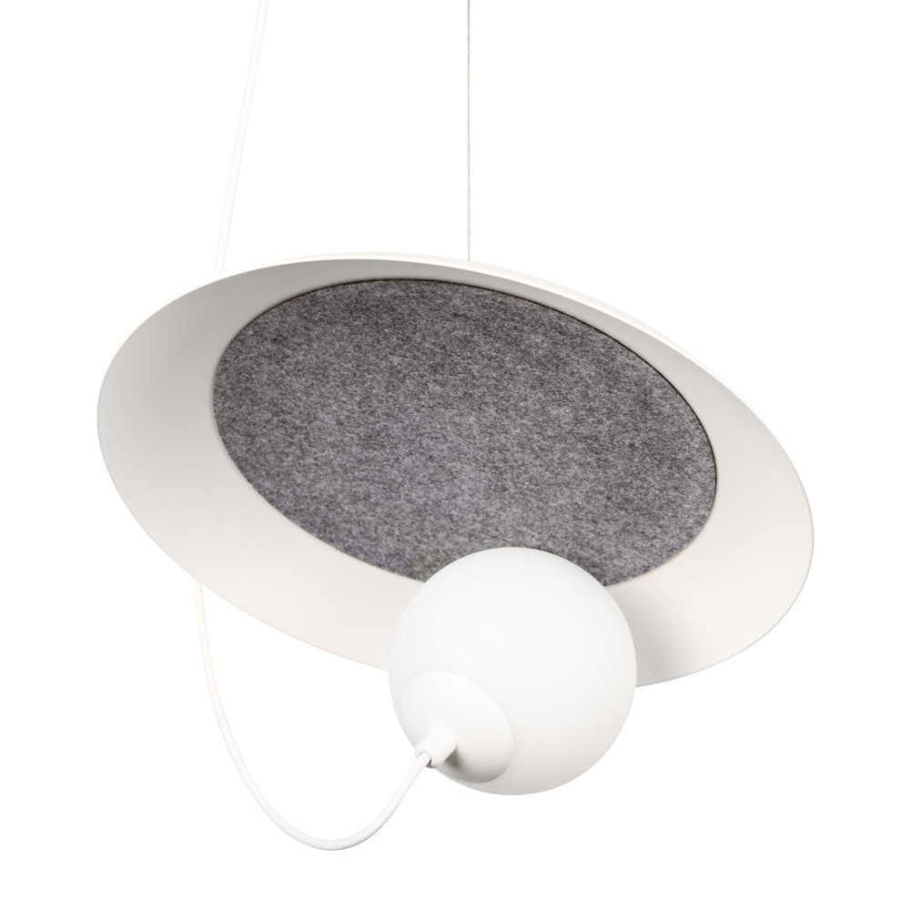 Подвесной светильник круглый с белым матовым плафоном шарообразной формы Margott Lighting