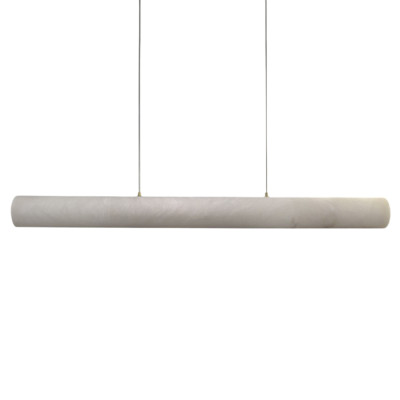 Подвесной светильник линейный цилиндрической формы из натурального алебастра Alabaster Geometry