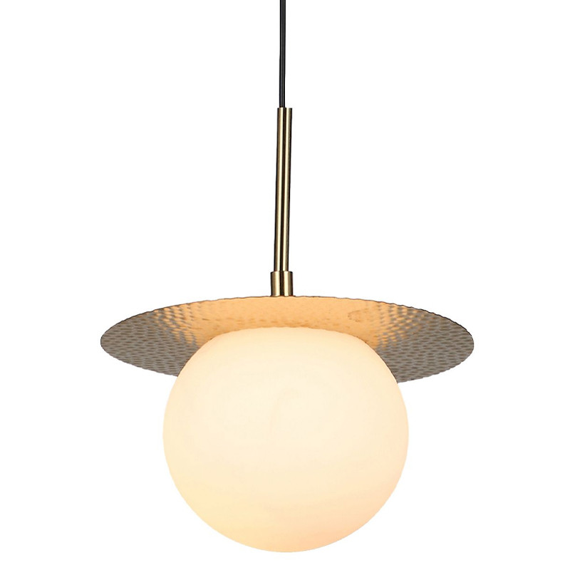 Подвесной светильник медного цвета с белым плафоном MATISSE