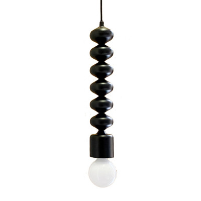 Подвесной светильник металлический черный Spherical Beads Black