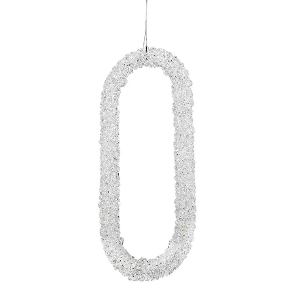 Подвесной светильник овальной формы Gilbertine Oval Crystal Hanging Lamp