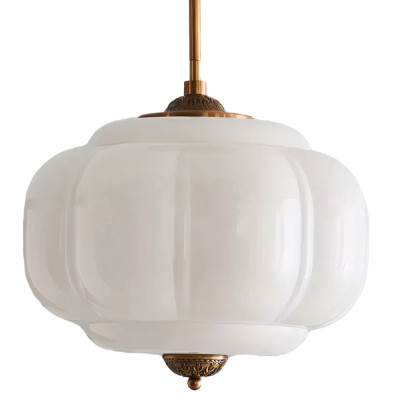 Подвесной светильник с абажуром из молочного стекла Vintage Charm