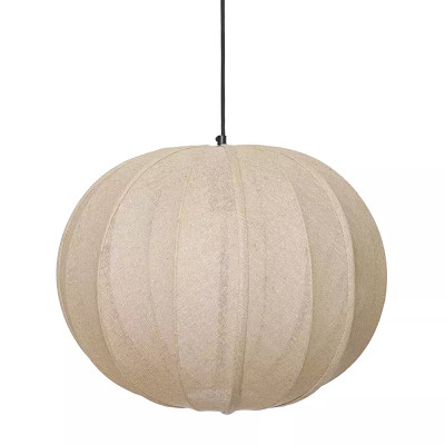 Подвесной светильник с бежевым тканевым абажуром Modern Textured Table Lamp