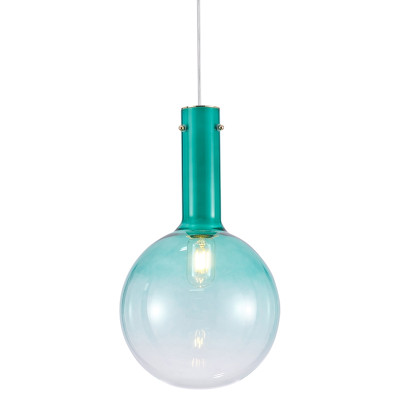 Подвесной светильник с выдувным плафоном AMBERY TURQUOISE