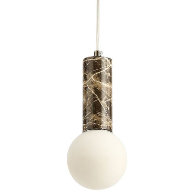 Подвесной светильник с декором под коричневый мрамор Shaw Marble