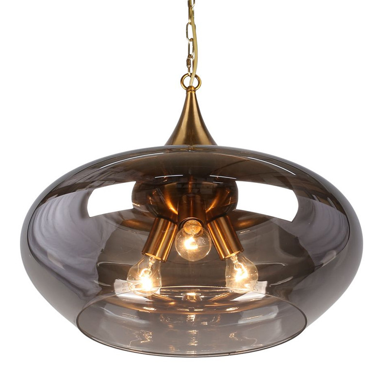 Подвесной светильник с дымчатым стеклом Chalice