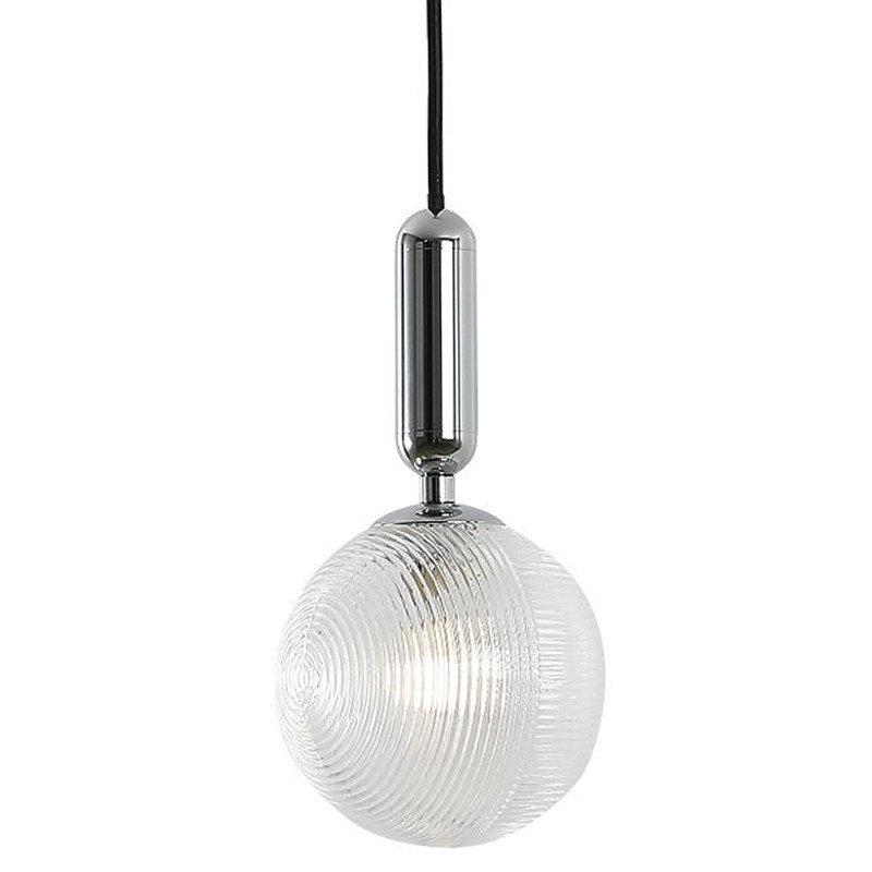 Подвесной светильник с круглым рельефным плафоном Parachilna Aballs