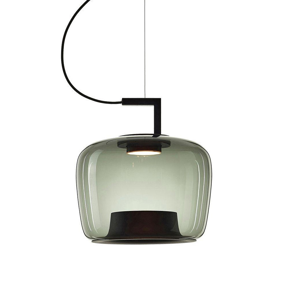 Подвесной светильник с малахитовым стеклянным плафоном Malachite Charm