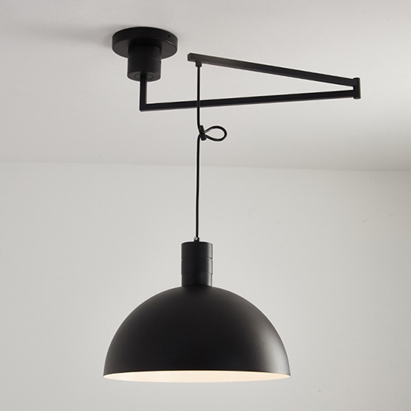 Подвесной светильник с настраиваемой высотой Deysi Dome Black