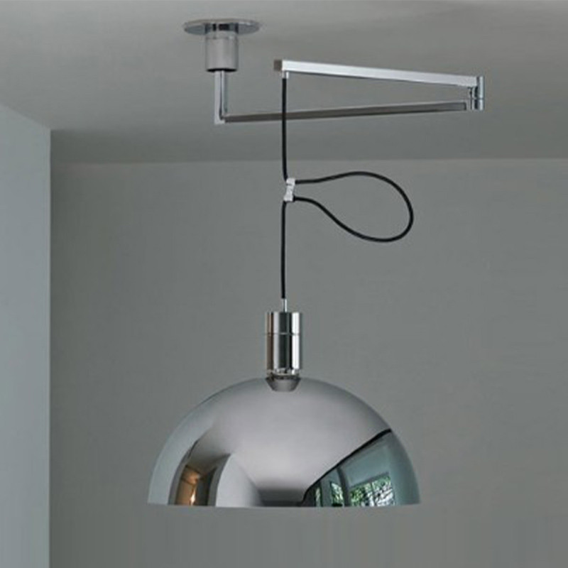 Подвесной светильник с настраиваемой высотой Deysi Dome Chrome