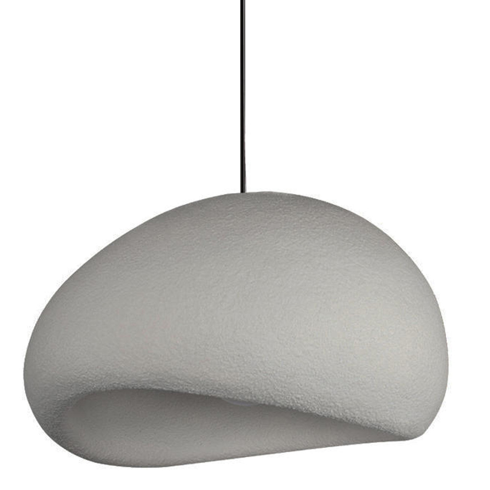 Подвесной светильник с округлым абажуром из стеклопластика с шероховатой текстурой Диаметр 60 см Sergey Makhno