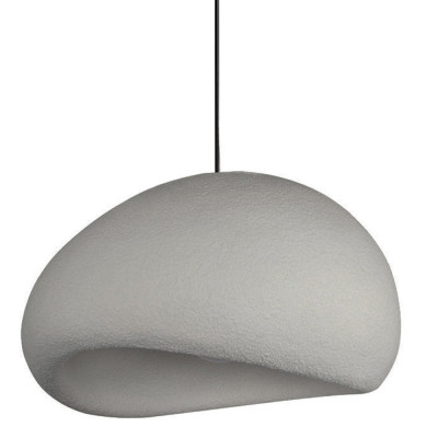 Подвесной светильник с округлым абажуром из стеклопластика с шероховатой текстурой Диаметр 60 см Sergey Makhno