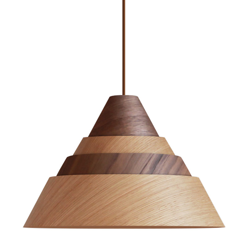 Подвесной светильник с пирамидальным корпусом VILIO A Light Два цвета дерева
