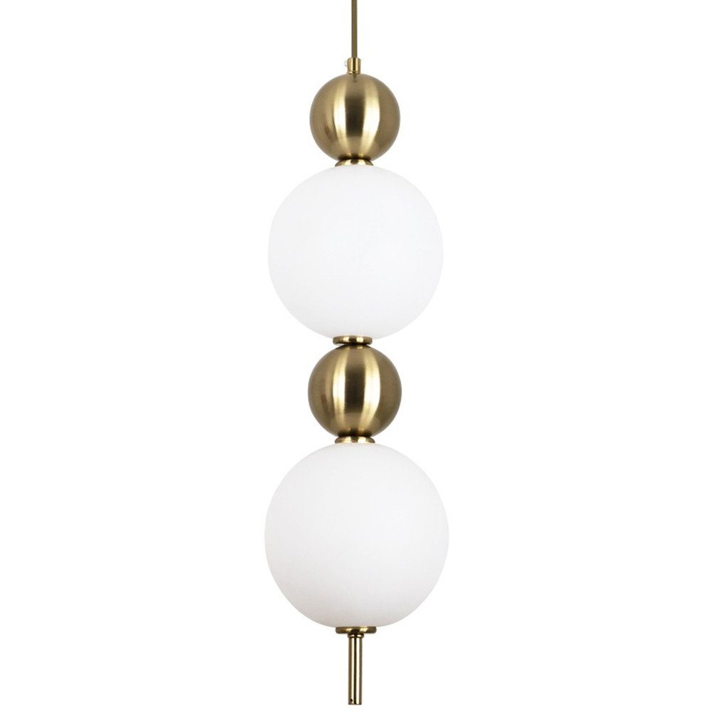 Подвесной светильник с плафонами шарами из акрила и металла Crystal Globule Spheres Hanging Lamp