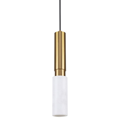 Подвесной светильник с плафоном из белого мрамора Shaw Marble