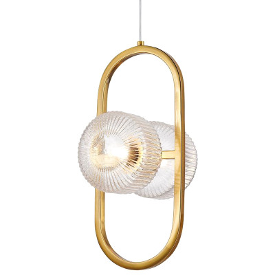 Подвесной светильник с рельефными плафонами Blown Glass