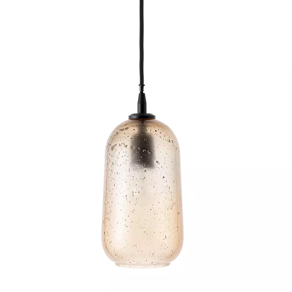 Подвесной светильник с стеклянным фактурным плафоном Glass with Texture