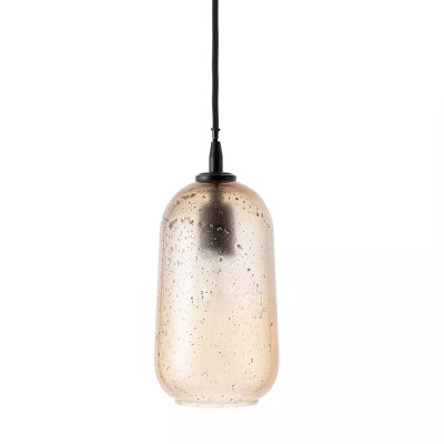 Подвесной светильник с стеклянным фактурным плафоном Glass with Texture