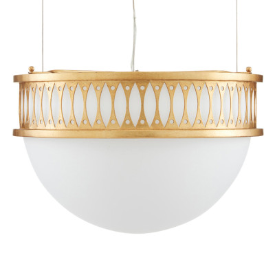 Подвесной светильник с фактурным золотым каркасом Exceptional Classic Design