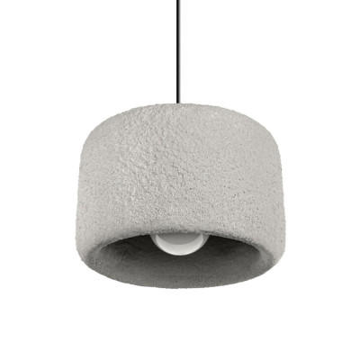 Подвесной светильник с цилиндрическим фактурным абажуром Sergey Makhno
