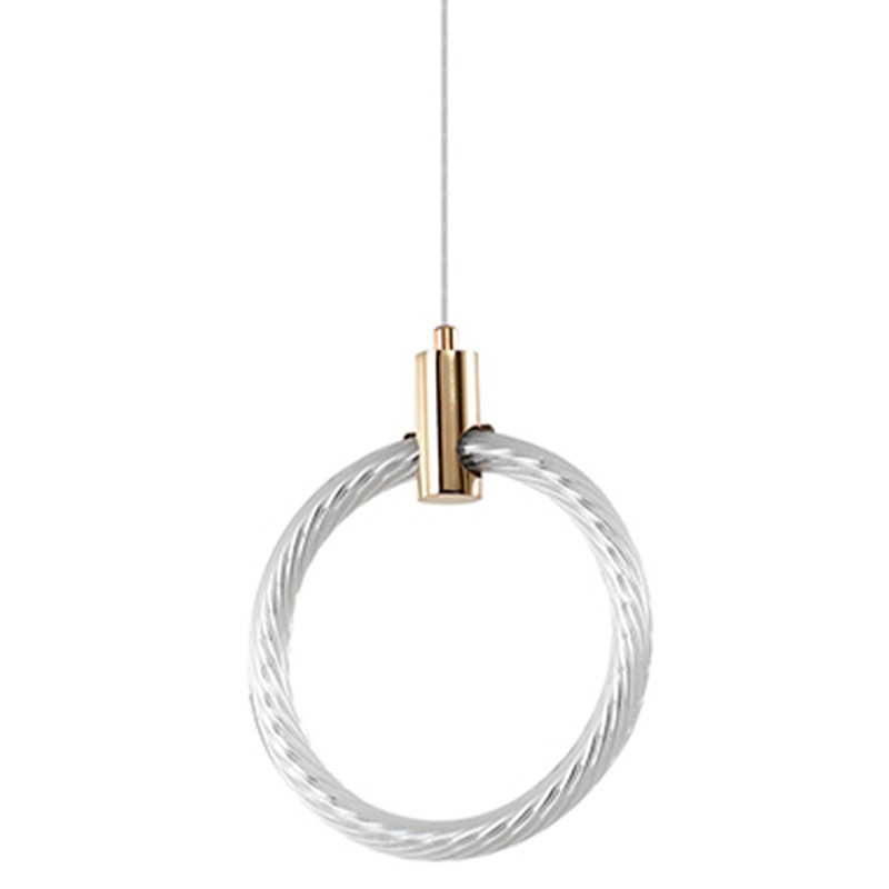 Подвесной светильник светодиодный в виде кольца Lighting Rings Gold