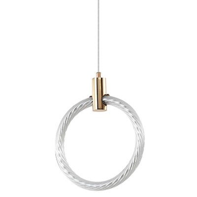 Подвесной светильник светодиодный в виде кольца Lighting Rings Gold