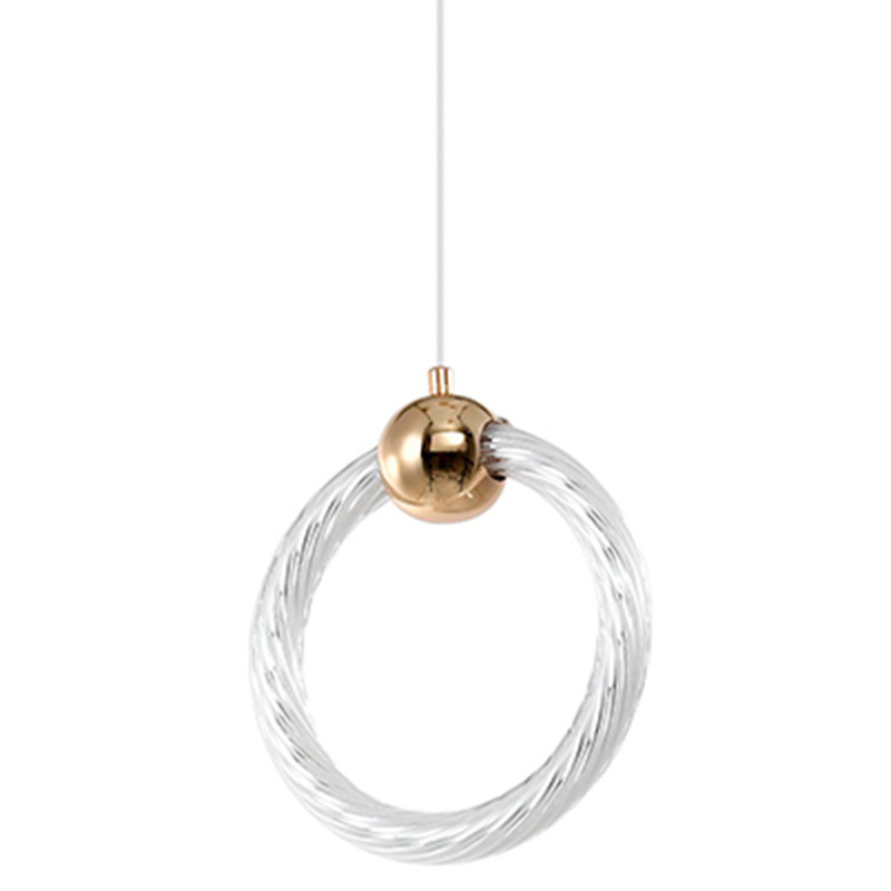 Подвесной светильник светодиодный в форме кольца Lighting Rings Gold