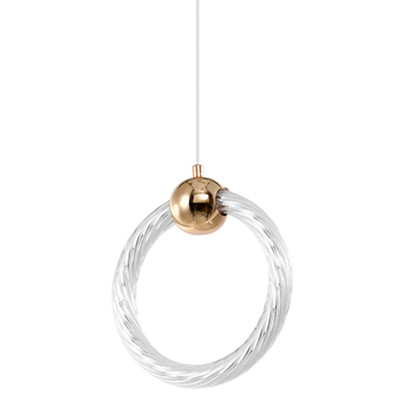 Подвесной светильник светодиодный в форме кольца Lighting Rings Gold