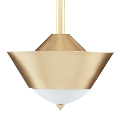 Подвесной светильник светодиодный конусообразный Сone Shaped Gold Pendant