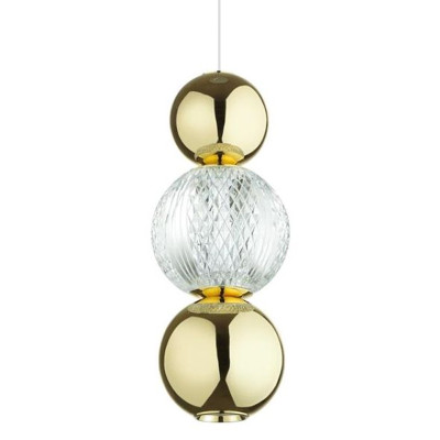 Подвесной светодиодный светильник Crystal Globule Золото