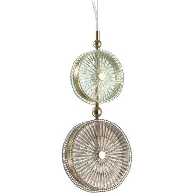 Подвесной светодиодный светильник Peony Green&Brown