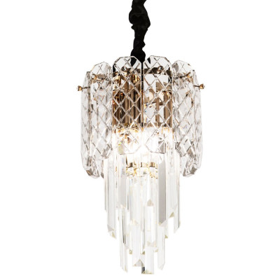 Подвесной хрустальный светильник Harmonica Crystal Gold Hanging Lamp