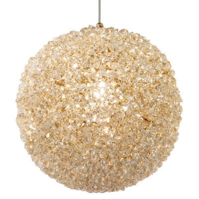 Подвесной хрустальный светильник шарообразной формы Amber Crystal Hanging Light 22