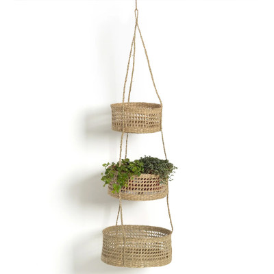 Подвесные плетеные корзины для цветов Musa Wicker Baskets