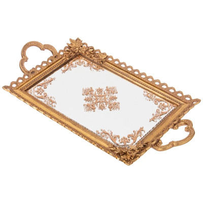 Поднос декоративный бронзовый Mirror Surface Bronze