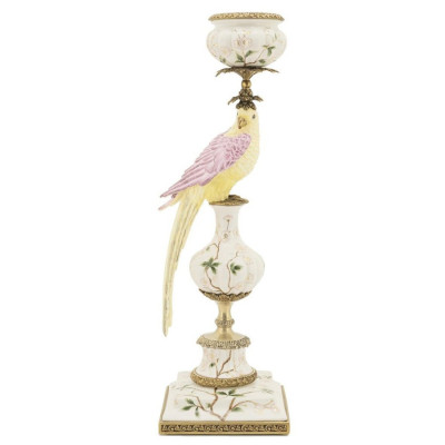 Подсвечник Candleholder Parrot Atlantide Yellow Pink