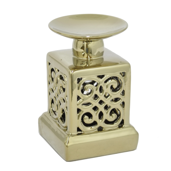 Подсвечник Gold Branching Pattern Small