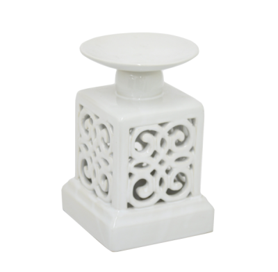Подсвечник White Branching Pattern Small